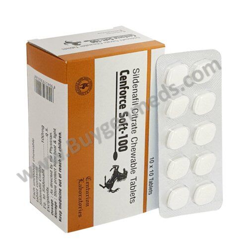 Cenforce Soft 100mg (Sildenafil Chewable 100mg) Cenforce Soft 100mg