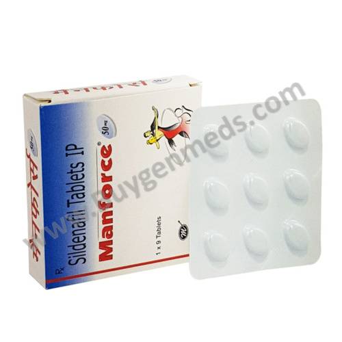 Manforce 50 mg (Sildenafil 50mg Tablets) Manforce 50 mg