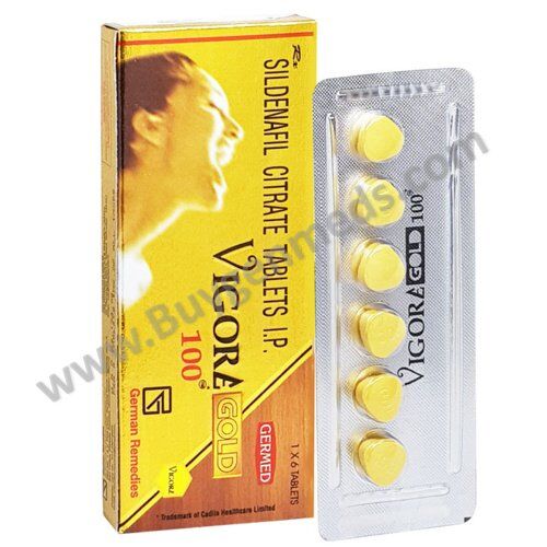 Vigore Gold 100 mg (Sildenafil Citrate 100mg) Vigore Gold 100 mg